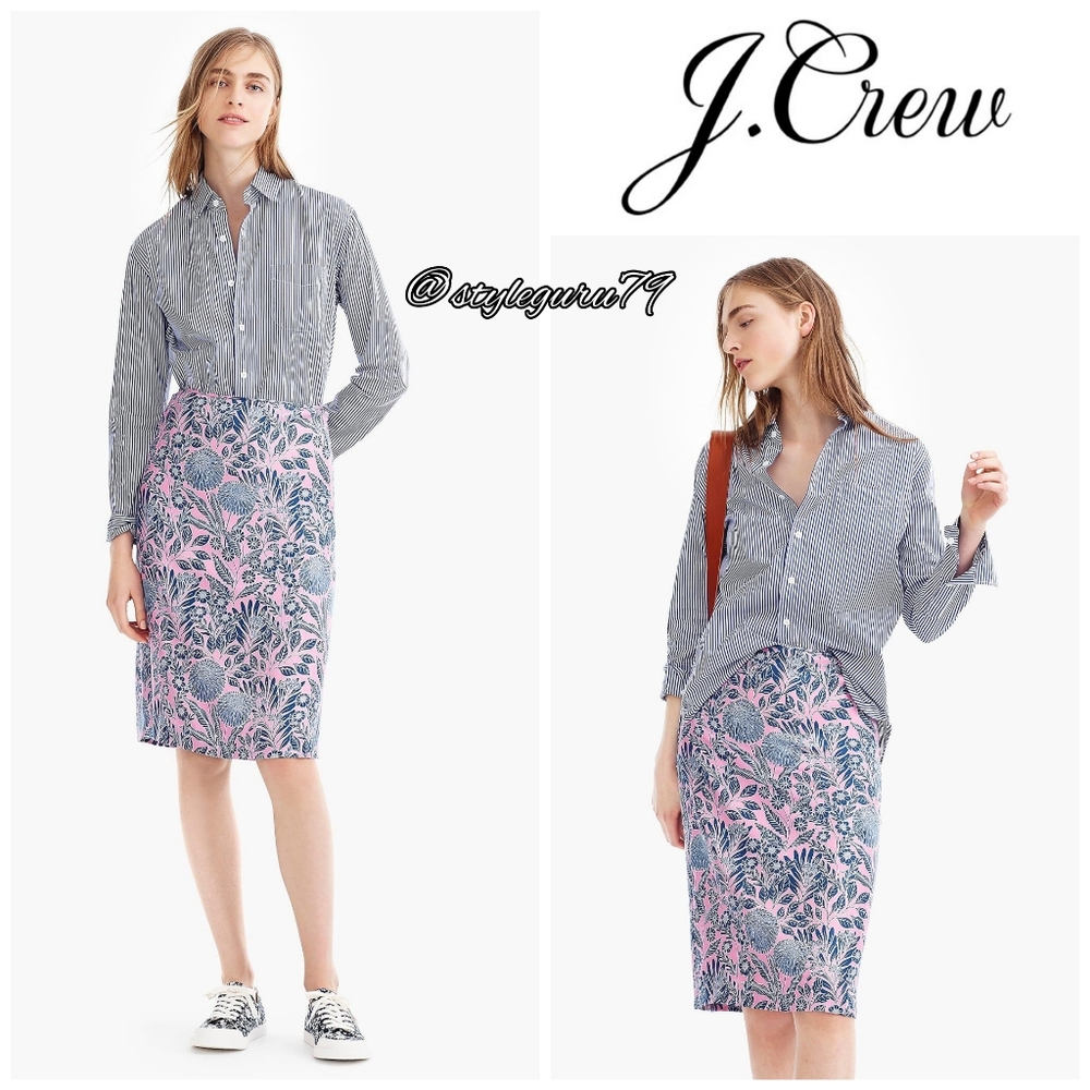 J. Crew X Abigail Borg, Silk Skirt in Prairie Pink - Picture 2 of 3
